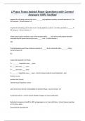 LP-gas Texas bobtail Exam Questions with Correct Answers 100&percnt; Verified