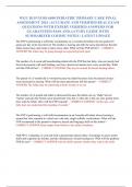 WGU D119 NURS 6840 PEDIATRIC PRIMARY CARE FINAL  ASSESSMENT 2024 &vert; ACCURATE AND VERIFIED REAL EXAM  QUESTIONS WITH EXPERT VERIFIED ANSWERS FOR  GUARANTEED PASS AND A STUDY GUIDE WITH  SUMMARIZED COURSE NOTES &vert; LATEST UPDATE