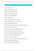 HESI&comma; Hesi A2&comma; Hesi A2 Vocabulary &lpar;Verified Answers&rpar;