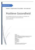 Onderzoek Positieve Gezondheid&comma; Module 7&comma; Zorginnovatie in de praktijk