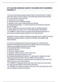 ATI Child RN NURSING CARE OF CHILDREN WITH ANSWERS  GRADED A&plus;