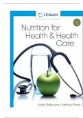 Test Bank for Nutrition for Health and Health Care, 8th Edition by DeBruyne Pinna