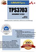 TPS3703 Assignment 1B (COMPLETE ANSWERS) 2024