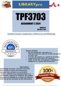 TPF3703 Assignment 2 (COMPLETE ANSWERS) 2024