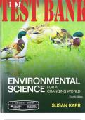 Scientific American Environmental Science for a Changing World 4th Edition by Susan, Anne  and Jeneen_TEST BANK