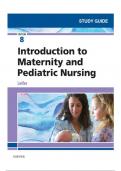 TEST BANK -- INTRODUCTION TO MATERNITY AND PEDIATRIC NURSING , 8TH EDITION . BY LEIFER .CHAPTER 1 -34 . ALL CHAPTERS INCLUDED