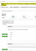 &bull;&Tab; BIOD 171 MircoFinal Exam Final Exam- Requires Respondus LockDown Browser