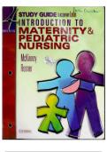 Test Bank -- Study Guide to Accompany Introduction to Maternity & Pediatric Nursing 4th Edition, by Leifer, Emily s. McKinney, Christine M. Rosner. All Chapters Included