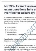 NR 222- Exam 2 review exam questions fully solved (verified for accuracy)