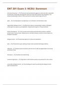 ENT 201 Exam 3: NCSU: Sorenson Questions And Answers Rated A+