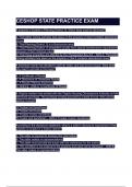 CESHOP STATE PRACTICE EXAM