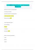 4 A ABSA Questions and Answers Rated A&plus;