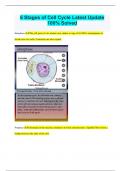 6 Stages of Cell Cycle Latest Update 100&percnt; Solved