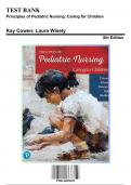 Test Bank for Principles of Pediatric Nursing: Caring for Children, 8th Edition by Cowen, 9780136859840, Covering Chapters 1-31 | Includes Rationales