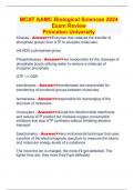 MCAT AAMC Biological Sciences 2024 Exam Review Princeton University