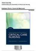 Test Bank for Understanding the Essentials of Critical Care Nursing, 3rd Edition by Perrin, 9780134146348, Covering Chapters 1-19 | Includes Rationales
