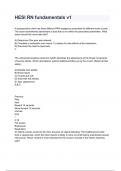 HESI RN fundamentals v1 & V2 Test  Exam 2024&sol;2025 Questions & Answers Already graded A&plus;