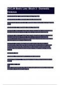 SCCJA Basic Law&lowbar; Block 2 - Domestic Violence