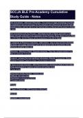 SCCJA BLE Pre-Academy Cumulative Study Guide - Notes&period;