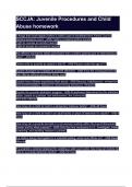 SCCJA&lowbar; Juvenile Procedures and Child Abuse homework