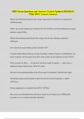 DHN Exam Questions and Answers &vert; Latest Updated 2024&sol;2025 &vert; With 100&percnt; Correct Answers