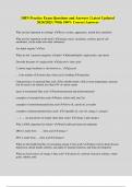 DHN Practice Exam Questions and Answers &vert; Latest Updated 2024&sol;2025 &vert; With 100&percnt; Correct Answers