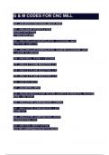 G & M CODES FOR CNC MILL&period;