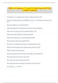 HESI A2 Chemistry (V1 and V2) Final Exam 2024 With Complete Solutions