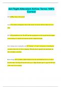 AA Flight Attendant Airline Terms 100&percnt; Correct