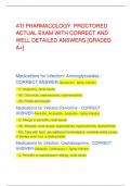 ATI PHARMACOLOGY PROCTORED ACTUAL EXAM WITH CORRECT AND WELL DETAILED ANSWERS [GRADED A+]