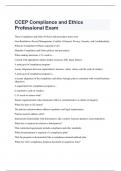  CCEP Compliance and Ethics Professional Exam