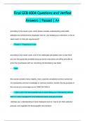 Final GEB 4004 Questions and Verified  Answers &vert; Passed &vert; A&plus;