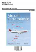 Solution Manual for Aircraft Performance, 1st Edition by Mohammad H. Sadraey, 9781315366913, Covering Chapters 1-420 | Includes Rationales