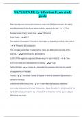 NAPSR&sol;CNPR Certification Exam study guide