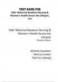 Test Bank For Olds' Maternal Newborn Nursing & Women's Health Across the Lifespan, 11th Edition by Michele Davidson, Marcia London, Patricia Ladewig.pdf