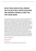 NR 507 FINAL EXAM ACTUAL /NEWEST 2024 150 WITH WELL SORTED QUESTIONS AND ANSWERS /GRADED A+/BEST FOR THAT GOOD GRADE 