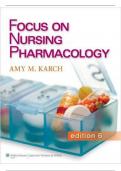 TEST BANK FOR FOCUS ON NURSING PHARMACOLOGY 6TH EDITION