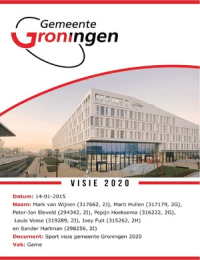 Visie gemeente Groningen