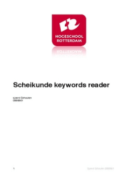 Scheikunde keywords reader 