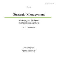 Strategic Management - Rothaermel Summary