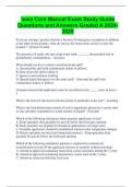 Iowa Core Manual Exam Study Guide Questions and Answers Graded A 2024-2025