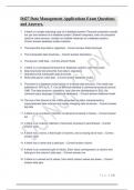 D427 Data Management-Applications Exam Questions and Answers..
