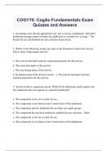  COG170: Cogito Fundamentals Exam Quizzes and Answers