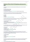 Pediatrics FINAL EXAM 135 Questions and Answers for 2024.