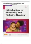 Test Bank for Introduction to Maternity and Pediatric Nursing  7th edition by Leifer