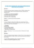 ATI MED SURG RESPIRATORY 2024 EXAM COMPREHENSIVE QUESTIONS AND ANSWERS