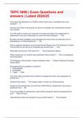 TEPC 5000 &vert; Exam Questions and answers &vert; Latest 2024&sol;25