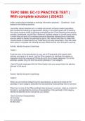 TEPC 5800&colon; EC-12 PRACTICE TEST &vert; With complete solution &vert; 2024&sol;25