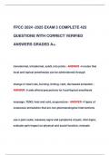 FPCC 2024 -2025 EXAM 3 COMPLETE 425  QUESTIONS WITH CORRECT VERIFIED  ANSWERS GRADED A+.