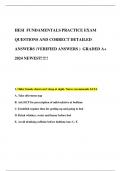 HESI FUNDAMENTALS PRACTICE EXAM  QUESTIONS AND CORRECT DETAILED  ANSWERS (VERIFIED ANSWERS ) GRADED A+  2024 NEWEST!!!!!
